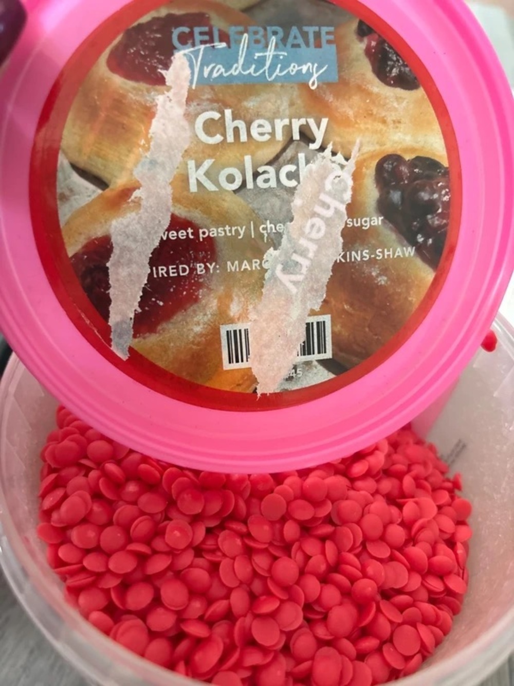 Pink Zebra Pink Cherry Kolach Sprinkles - Bright Pink Candy Confetti